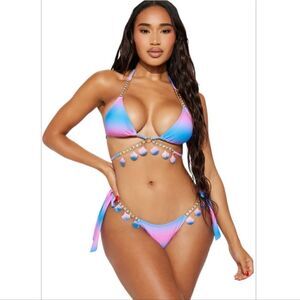Gianna 2 Piece Bikini - Blue/Combo